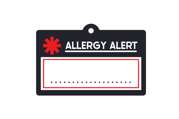 Allergy Alert Tag: Crafts Meets Medical