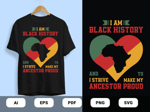I Am Black History T-shirts Design Graphics