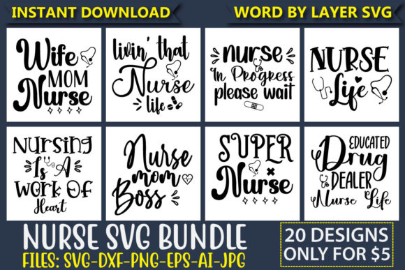 Nurse SVG Bundle Vol.2