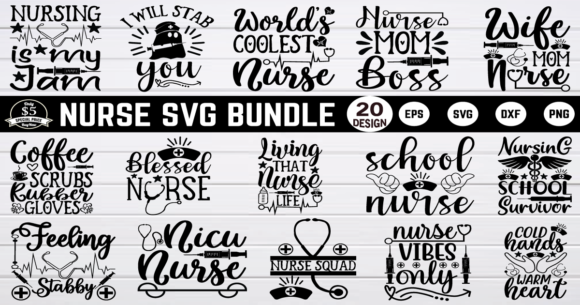 Nurse SVG Bundle Vol 3
