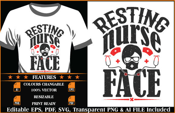 Nurse T-shirt Design: Graphics and T-Shirt Designs