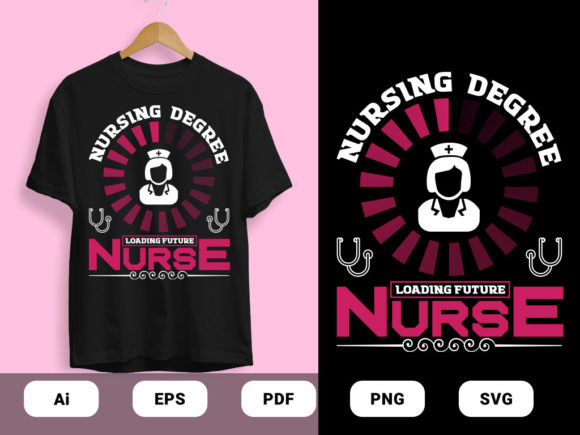 Nursing Degree T-shirts Design Vector
