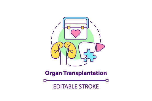 Organ Transplantation Concept Icon Graphics