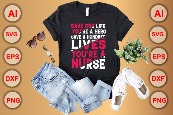 Printable Health Care T-Shirt Design Graphics