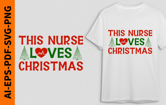 This Nurse Loves Christmas Graphics